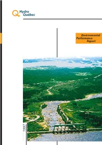Environmental Performance Report, We in the Following Sections: Need Your Feedback