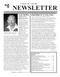 Newsletter 110 ª June 2002 NEWSLETTER