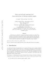 Some Spectral and Quasi-Spectral Characterizations of Distance-Regular Graphs