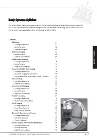 Body Systems Syllabus
