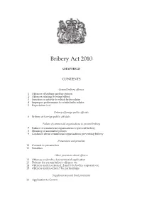 Bribery Act 2010