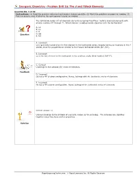 Chemistry Problem Solving Drill