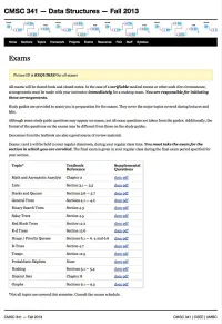 CMSC 341 Data Structure Asymptotic Analysis Review