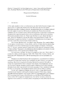 [Draft of 15 January2021 for Maria Baghramian, J. Adam Carter and Richard Rowland (Eds.), Routledge Handbook of the Philosophy of Disagreement, London:Routledge]