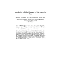 Introduction to Linked Data and Its Lifecycle on the Web