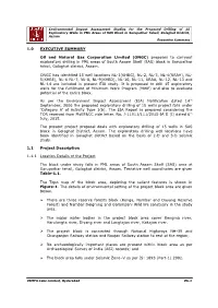 (ONGC) Proposes to Carryout Exploratory Drilling in PML Areas of South Assam Shelf (SAS) Block in Sarupathar Tehsil, Golaghat District, Assam