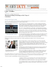 Shunned Profiling Technology on the Verge of Comeback