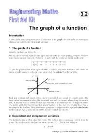 3.2 the Graph of a Function
