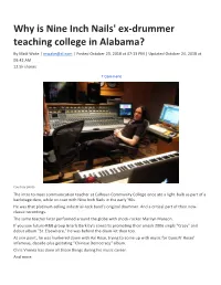 Chris Vrenna AL.Com Article