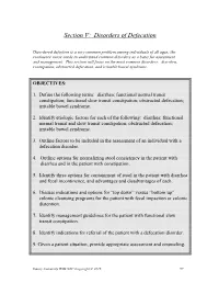 Disorders of Defecation