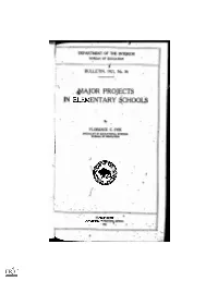 Jor Projects in Elementary 4Chools