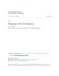 Subgroups of the Torelli Group Leah R