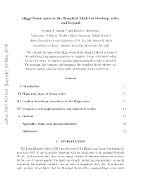 Arxiv:1407.4336V2 [Hep-Ph] 10 May 2016 I.Laigtrelo Orcin Otehgsmass Higgs the to Corrections Three-Loop Leading III