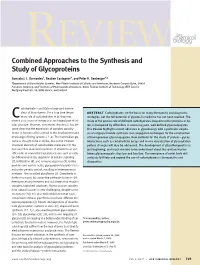 Combined Approaches to the Synthesis and Study of Glycoproteins