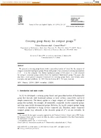 Covering Group Theory for Compact Groups 