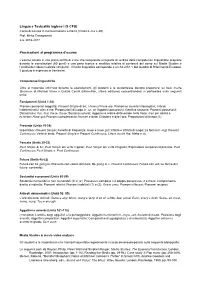 Precisazioni Programma LTI I 2016-2017