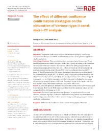 The Effect of Different Confluence Confirmation Strategies on the Obturation of Vertucci Type II Canal: Micro-CT Analysis