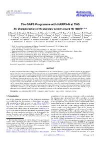 The GAPS Programme with HARPS-N at TNG XII