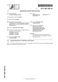 Imaging Diagnostics by Combining Contrast Agents