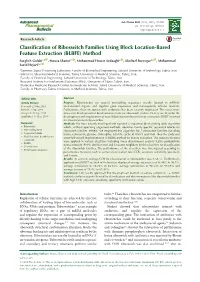 Classification of Riboswitch Families Using Block Location-Based Feature Extraction