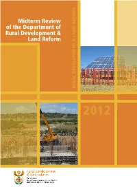 Midterm Review of the Department of Rural Development and Land Reform