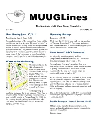 Muuglines the Manitoba UNIX User Group Newsletter