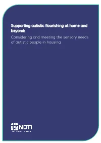 Supporting Autistic Flourishing at Home and Beyond