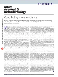 Contributing More to Science