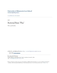 Rational Basis "Plus" Thomas B