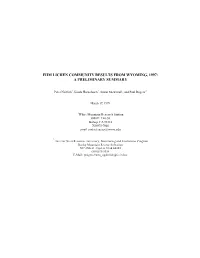 1997 Wyoming FHM Lichen Community Indicator Results
