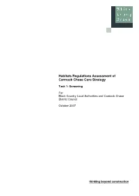 Cannock Extension Canal Appropriate Assessment Screening Report