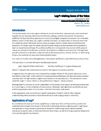 Logp—Making Sense of the Value Sanjivanjit K