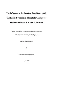 The Influence of the Reaction Conditions on the Synthesis Of