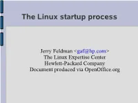 The Linux Startup Process