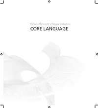 Mathematica Tutorial: Core Language