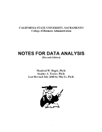 Regression Analysis
