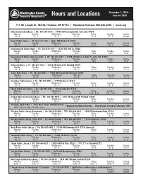 WCCLS Hours Fall 2019