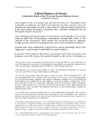 A Brief History of Orcus Page 1