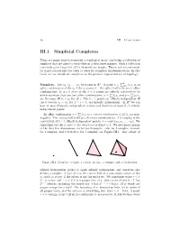 Simplicial Complexes