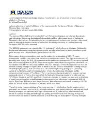 An Investigation of Learning Strategy, Selected Characteristics, And