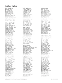Author Index