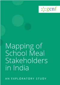 Mapping of School Meal Stakeholders in India: an Exploratory Study