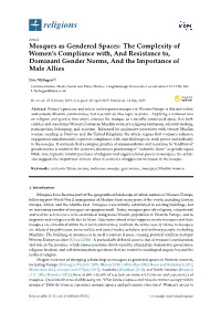 Mosques As Gendered Spaces: the Complexity of Women's
