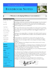 Newsletter Spring 2019