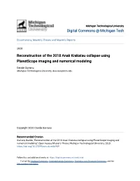 Reconstruction of the 2018 Anak Krakatau Collapse Using Planetscope Imaging and Numerical Modeling
