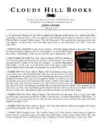 JOHN UPDIKE Fall 2017 List