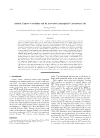 Atlantic Climate Variability and Its Associated Atmospheric Circulation Cells