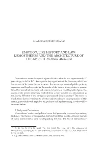 Demosthenes and the Architecture of the Speech Against Meidias