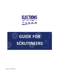 Guide for Scrutineers