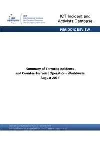 ICT Incident and Activists Database